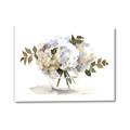 Picture of White Hydrangea in a Vase _GroupedProduct_Rectangle_Landscape_Canvas_