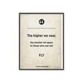 Picture of The higher we soar _GroupedProduct_Rectangle_Portrait_Canvas_Framed_