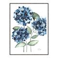 Picture of Blue Hydrangeas II _GroupedProduct_Rectangle_Portrait_Canvas_Framed_
