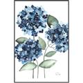 Picture of Blue Hydrangeas II _GroupedProduct_Rectangle_Portrait_Canvas_Framed_