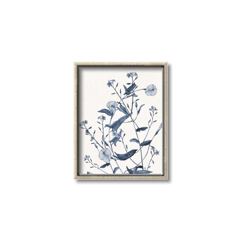 Picture of Blue Flower Sketch I _GroupedProduct_Rectangle_Portrait_Canvas_Framed_