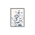 Picture of Blue Flower Sketch I _GroupedProduct_Rectangle_Portrait_Canvas_Framed_