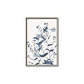 Picture of Blue Flower Sketch I _GroupedProduct_Rectangle_Portrait_Canvas_Framed_