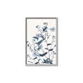 Picture of Blue Flower Sketch I _GroupedProduct_Rectangle_Portrait_Canvas_Framed_