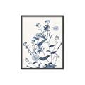 Picture of Blue Flower Sketch I _GroupedProduct_Rectangle_Portrait_Canvas_Framed_