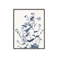 Picture of Blue Flower Sketch I _GroupedProduct_Rectangle_Portrait_Canvas_Framed_