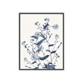 Picture of Blue Flower Sketch I _GroupedProduct_Rectangle_Portrait_Canvas_Framed_