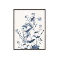 Picture of Blue Flower Sketch I _GroupedProduct_Rectangle_Portrait_Canvas_Framed_