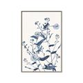 Picture of Blue Flower Sketch I _GroupedProduct_Rectangle_Portrait_Canvas_Framed_