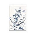 Picture of Blue Flower Sketch I _GroupedProduct_Rectangle_Portrait_Canvas_Framed_