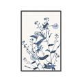 Picture of Blue Flower Sketch I _GroupedProduct_Rectangle_Portrait_Canvas_Framed_