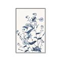 Picture of Blue Flower Sketch I _GroupedProduct_Rectangle_Portrait_Canvas_Framed_