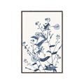 Picture of Blue Flower Sketch I _GroupedProduct_Rectangle_Portrait_Canvas_Framed_