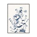 Picture of Blue Flower Sketch I _GroupedProduct_Rectangle_Portrait_Canvas_Framed_