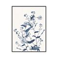 Picture of Blue Flower Sketch I _GroupedProduct_Rectangle_Portrait_Canvas_Framed_
