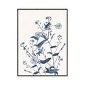 Picture of Blue Flower Sketch I _GroupedProduct_Rectangle_Portrait_Canvas_Framed_