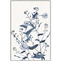 Picture of Blue Flower Sketch I _GroupedProduct_Rectangle_Portrait_Canvas_Framed_