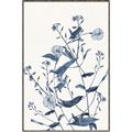 Picture of Blue Flower Sketch I _GroupedProduct_Rectangle_Portrait_Canvas_Framed_
