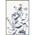 Picture of Blue Flower Sketch I _GroupedProduct_Rectangle_Portrait_Canvas_Framed_