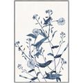Picture of Blue Flower Sketch I _GroupedProduct_Rectangle_Portrait_Canvas_Framed_