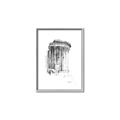 Picture of Greek Column Sketch _GroupedProduct_Rectangle_Portrait_Canvas_Framed_