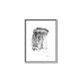 Picture of Greek Column Sketch _GroupedProduct_Rectangle_Portrait_Canvas_Framed_