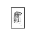 Picture of Greek Column Sketch _GroupedProduct_Rectangle_Portrait_Canvas_Framed_