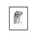 Picture of Greek Column Sketch _GroupedProduct_Rectangle_Portrait_Canvas_Framed_