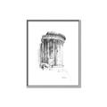 Picture of Greek Column Sketch _GroupedProduct_Rectangle_Portrait_Canvas_Framed_