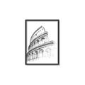 Picture of Colosseum Sketch _GroupedProduct_Rectangle_Portrait_Canvas_Framed_