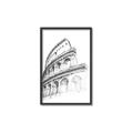 Picture of Colosseum Sketch _GroupedProduct_Rectangle_Portrait_Canvas_Framed_