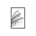 Picture of Colosseum Sketch _GroupedProduct_Rectangle_Portrait_Canvas_Framed_