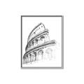 Picture of Colosseum Sketch _GroupedProduct_Rectangle_Portrait_Canvas_Framed_