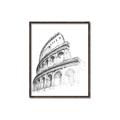 Picture of Colosseum Sketch _GroupedProduct_Rectangle_Portrait_Canvas_Framed_
