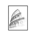 Picture of Colosseum Sketch _GroupedProduct_Rectangle_Portrait_Canvas_Framed_