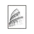 Picture of Colosseum Sketch _GroupedProduct_Rectangle_Portrait_Canvas_Framed_