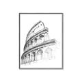 Picture of Colosseum Sketch _GroupedProduct_Rectangle_Portrait_Canvas_Framed_