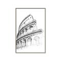 Picture of Colosseum Sketch _GroupedProduct_Rectangle_Portrait_Canvas_Framed_