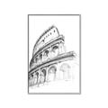 Picture of Colosseum Sketch _GroupedProduct_Rectangle_Portrait_Canvas_Framed_