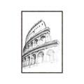 Picture of Colosseum Sketch _GroupedProduct_Rectangle_Portrait_Canvas_Framed_