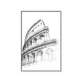 Picture of Colosseum Sketch _GroupedProduct_Rectangle_Portrait_Canvas_Framed_