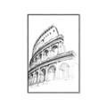 Picture of Colosseum Sketch _GroupedProduct_Rectangle_Portrait_Canvas_Framed_