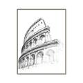 Picture of Colosseum Sketch _GroupedProduct_Rectangle_Portrait_Canvas_Framed_