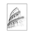 Picture of Colosseum Sketch _GroupedProduct_Rectangle_Portrait_Canvas_Framed_