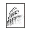 Picture of Colosseum Sketch _GroupedProduct_Rectangle_Portrait_Canvas_Framed_