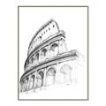Picture of Colosseum Sketch _GroupedProduct_Rectangle_Portrait_Canvas_Framed_