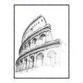 Picture of Colosseum Sketch _GroupedProduct_Rectangle_Portrait_Canvas_Framed_