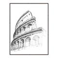 Picture of Colosseum Sketch _GroupedProduct_Rectangle_Portrait_Canvas_Framed_