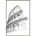 Picture of Colosseum Sketch _GroupedProduct_Rectangle_Portrait_Canvas_Framed_