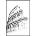 Picture of Colosseum Sketch _GroupedProduct_Rectangle_Portrait_Canvas_Framed_